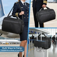Sac de pilote avec logo personnalisé, sac de voyage d'affaires, sac de sport de luxe, sacoche pour ordinateur portable, à accrocher aux bagages