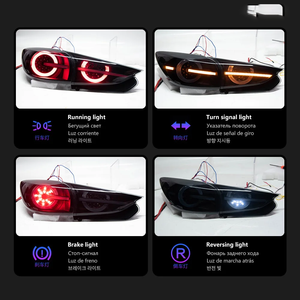 Feux arrière LED rouges Plug & Play sans modification pour Mazda <span class=keywords><strong>3</strong></span> Axela LED Hatchback Mazda3 DRL 5 portes Feux arrière dynamiques - Product Image 3