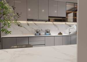 Lastra di porcellana bianca di DOVER pavimento lucidato 6mm bianco sinterizzato in pietra piastrelle <span class=keywords><strong>piano</strong></span> <span class=keywords><strong>cucina</strong></span> grande <span class=keywords><strong>dimensione</strong></span> lastra di pietra - Product Image 4