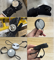 Miroir rétroviseur latéral pour plongée en grotte, sangle élastique réglable, vue large sous-marine, accessoires de plongée sous-marine