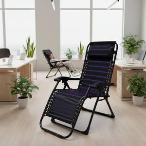 Chaise longue pliante JIXIN moderne pour bureau, avec cadre en acier, idéale pour la pause déjeuner, le <span class=keywords><strong>balcon</strong></span>, la maison, petite, <span class=keywords><strong>mini</strong></span>, portable, pour la détente - Product Image 6
