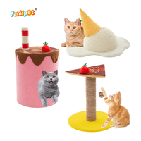 Famipet personnalisé en gros nouvelle conception de thème de crème glacée chat griffoir tour d'arbre à chat avec griffoir