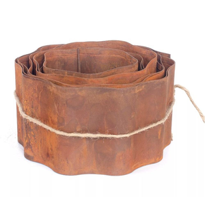 Borde Metálico para Jardín de 14 cm x 5 m, de Alta Calidad, con Borde Enrasado, Estilo Rústico - Product Image 4