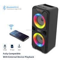 Sistema de Sonido Estéreo Profesional para Cine en Casa, Portátil, con Altavoz Inalámbrico LED RGB de 4 Pulgadas y 5.2 Canales, Audio de Alta Calidad (B86)