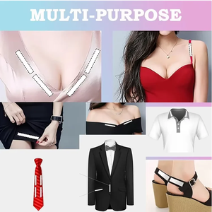 Ruban adhésif transparent double face ultra fin de 5 mètres de long, invisible, pour vêtements et tenues féminines - Product Image 3