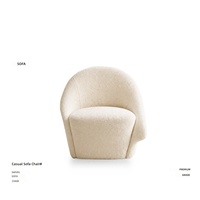 Canapé de réception moderne et décontracté de style italien pour hôtel, café, magasin de vêtements, salon de beauté, espace lounge, mobilier de maison une place