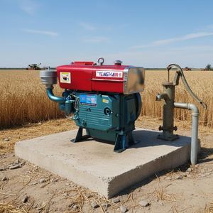 Moteur diesel monocylindre refroidi par eau de qualité chinoise ZS1115 24HP avec radiateur pour tracteurs - Product Image 1