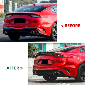 Alerón trasero de cola de pato Stinger, Material plástico negro brillante, sintonización para <span class=keywords><strong>Kia</strong></span> Stinger 2018 +, accesorios para coche - Product Image 2