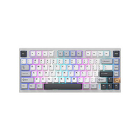 COX New Mechanical Cherry USB 2.0 Aluminum Full Size 80-Key Wireless 2.4Ghz RGB Gaming Keyboard Double Shot PBT Switch Caramel