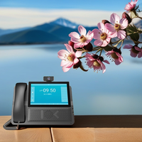 Teléfono VoIP con Video de 1080P, Pantalla de 8 Pulgadas, Android, para Escritorio, Negocios, Oficina, Hospital, Escuela, WiFi, SIP, IP, GSM, PoE