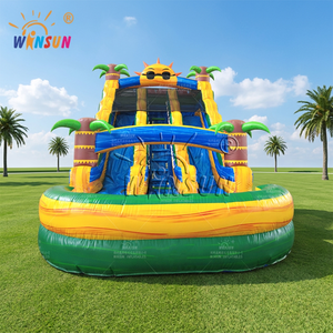 WINISUN Sun Colorful <b>Slide</b> Blow Up Water Park Inflatable Water <b>Slide</b> - Product Image 1