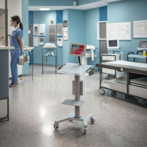 Verstelbare Ziekenhuis Trolley Uitgebreide Patiëntenzorg In Hoogte Verstelbare Ipad Afdeling Kar Voor Ziekenhuis En Kliniek - Product Image 3