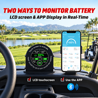 Batterie de chariot de golf XRH 36V105Ah LiFePO4 à semi-conducteurs, 6000 cycles, kit complet avec chargeur 100A, prise et sangle de maintien
