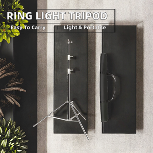 Trípode de luz de anillo portátil al por mayor de fábrica para cámara <span class=keywords><strong>DSLR</strong></span> y teléfono móvil para grabación de vídeo - Product Image 2
