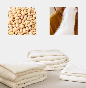 Edredón de fibra de soja de algodón, edredón cálido grueso de invierno, edredón fino de primavera y otoño