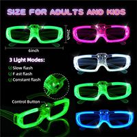 Lunettes LED Lumineuses en Gros pour Anniversaires, Halloween, Noël – Fournitures de Fête Néon Colorées et Lumineuses