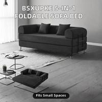 Großhandel Umweltfreundliches Modernes Modulares L-förmiges 5-in-1 Dreisitzer-Schlafsofa Konvertierbares Empfangs-Lounge-Sofa für Gewerbe