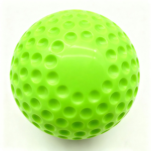 Máquina de lanzamiento de béisbol con hoyuelos, entrenamiento de <span class=keywords><strong>pelota</strong></span>, softbol, práctica al aire libre, Material de PU, <span class=keywords><strong>pelota</strong></span> <span class=keywords><strong>amarilla</strong></span> - Product Image 2