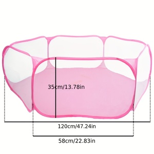 Sicuro portatile per animali domestici recinzione pieghevole in rete per cani gatti e piccoli animali trasparenti per animali domestici Pop - Product Image 3