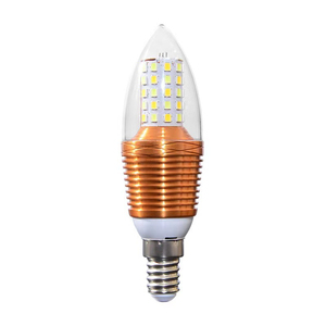 Bombilla LED Tipo Vela, Base E14, SMD2835, 2700K, Blanco Cálido, Cuerpo de Cobre, CA 220V, Vida Útil de 25000H, Ra80, Garantía de 2 Años - Product Image 1