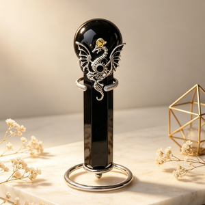 Venta al por Mayor de Piedras Preciosas Curativas de Reiki, Cuarzo Transparente Dragón Volador, Obsidiana <span class=keywords><strong>Negra</strong></span>, Varita de Bruja <span class=keywords><strong>Blanca</strong></span> <span class=keywords><strong>y</strong></span> <span class=keywords><strong>Negra</strong></span> para Decoración - Product Image 3