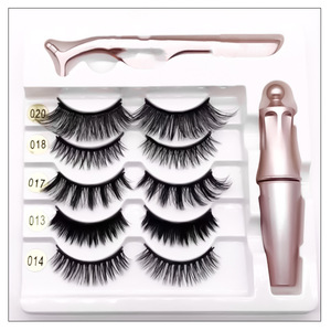 סיטונאי 3d טבעי ריסים מגנטיות טבעי לא דבק סט ספקים סט - Product Image 1