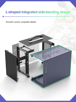 Gamer-X OEM - Caja de PC para Juegos de Torre Media, MicroATX ITX, Panel Lateral de Vidrio Templado, Construcción de Acero, Puertos Frontales Tipo C, en Stock