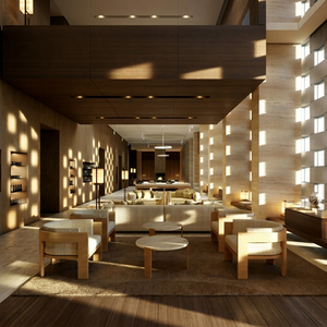   Meubles de restaurant d'hôtel 5 étoiles sur mesure, ensemble de salle à manger de luxe avec design de style américain - Product Image 1