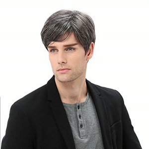 <span class=keywords><strong>Peluca</strong></span> sintética para hombre y mujer, <span class=keywords><strong>peluca</strong></span> corta de pelo rizado en capas, <span class=keywords><strong>peluca</strong></span> de disfraz marrón - Product Image 5