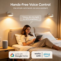 Bombilla LED Inteligente GU10 CW 4.5W 400LM con Lente, Certificación CE ERP, Compatible con Tuya Wifi, Control por Aplicación Alexa y Google, Regulable, para el Hogar