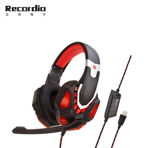 GAE-870 <span class=keywords><strong>Micro</strong></span> Casque <span class=keywords><strong>PS4</strong></span> Ordinateur Dédié Jeu Lumineux Casque DJ Casque Écouteurs Sport - Product Image 5