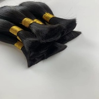 Rambut Manusia Mentah Vietnam Asli Tanpa Proses Grosir untuk Ekstensi Rambut Brasil Vendor