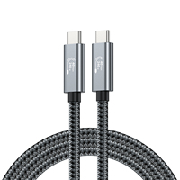 Cable USB4.0 de 40 Gbps y 240 W con Cubierta de Nailon Trenzado, Cable de Carga Rápida con Par Trenzado de Alta Velocidad, Cable C a C para Transferencia de Datos 8K