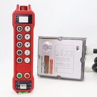 Télécommande radio industrielle étanche IP67 à 10 boutons pour pont roulant, avec carte d'identification intelligente et commande à vitesse unique