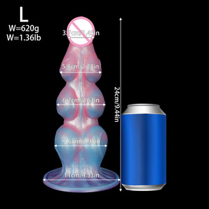 Dildo de Silicona con Forma Realista de Múltiples Nudos, Tapón Anal Flexible, Masajeador Íntimo Unisex, Juguete de Placer para Adultos, Seguro para el Cuerpo - Product Image 6