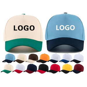 In Stock <b>Plain</b> Blank Baseball Hat Fashion Design Men Women 5 Panel Two Tone Baseball <b>Cap</b> - Product Image 1