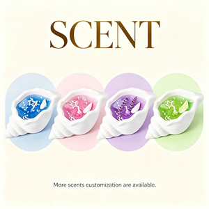 Bougie en cire de gel longue durée en forme de conque, parfumée aux senteurs uniques de coquillages marins, pour la décoration de salles de fête et comme accessoire photo - Product Image 6