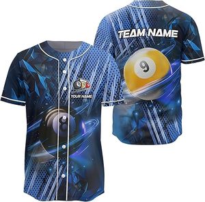 Maillot de baseball personnalisé, ambiance rétro, 100% polyester, respirant, séchage rapide, confort, col Henley, nom du joueur, impression numérique, unisexe, taille XL - Product Image 2