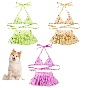 Natucare pakaian renang pantai hewan peliharaan baju renang anjing desainer pakaian anjing baju hewan peliharaan kucing mewah tas Opp musim panas lucu cetak