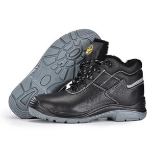 Dondurucu çelik ayak kış inşaat erkekler ve kadınlar kürk kaplı iş güvenliği botları - Product Image 4