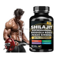 Ausreson OEM 8 en 1 Shilajit Comprimés de Shilajit Ashwagandha Curcuma Ginkgo Rhodiola Rosea Panax Ginseng Comprimés