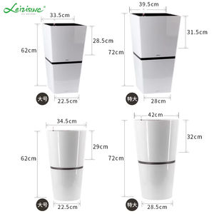 प्रचार शादी की सजावट मॉड्यूलर बागान बक्से स्टैंड उद्यान थोक स्वयं पानी फूल बर्तन लंबा बड़े फूल फूलदान - Product Image 3