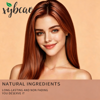 Crème colorante capillaire biologique brun clair, qualité supérieure, couleur naturelle douce, couvrance longue durée, brillance éclatante, anti-frisottis, cheveux lisses