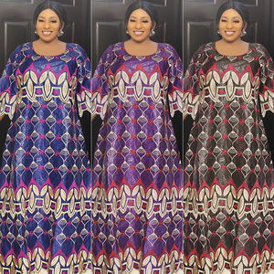 H & D Vêtements africains Robes pour femmes <span class=keywords><strong>2022</strong></span> <span class=keywords><strong>Robe</strong></span> de soirée de mariage élégante Ankara Dashiki <span class=keywords><strong>Robe</strong></span> longue Roupas <span class=keywords><strong>Bazin</strong></span> <span class=keywords><strong>Riche</strong></span> Robes - Product Image 1