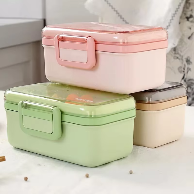 Eco Friendly Bamboo Fiber Bento Lunch Box Children Present OEM Available Bamboo Fiber Kids