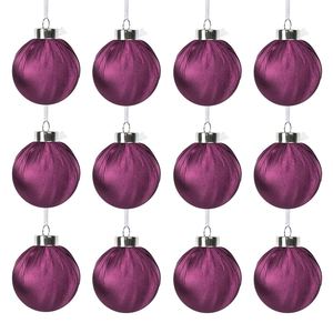 Silk Satin <b>Christmas</b> Ornament Gift <b>Box</b> Satin Velvet <b>Christmas</b> Tree Hanging Balls High-end <b>Christmas</b> Decorative Ornaments Balls - Product Image 4