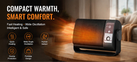 Mini radiateur soufflant PTC portable de bureau avec capteur de présence humaine et protection contre la surchauffe