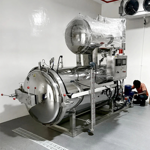 Storta di sterilizzazione orizzontale-controllo preciso della temperatura ideale per i sacchetti di storta alimenti in scatola - Product Image 6