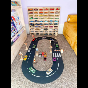 1/64 תצוגת צעצוע עץ גווני תצוגה מודרנית תיבת צל מסגרת קיר קיר הר מדפים תצוגת עץ - Product Image 3