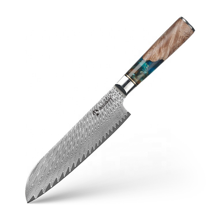 Coltello Santoku verde da 7 pollici